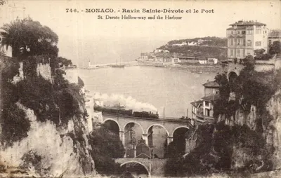 Mônaco - Ravin Sainte-Dévote e o Porto — Edição Gilot's, n° 746