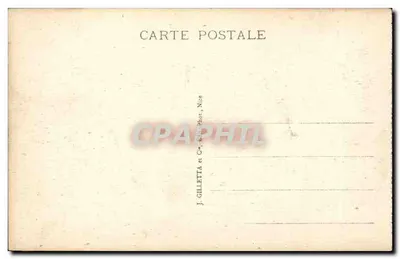 Monte-Carlo — Plein van het Casino en Café de Paris — Edit. Gilletta n°752 — Achterkant