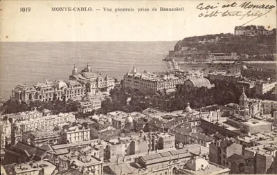 Monte-Carlo — ogólne widok z Beausoleil — wydawca JND Phot.