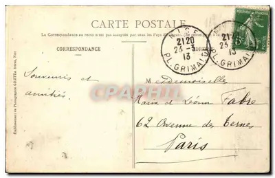Monako — Pamiątka z MONTE-CARLO — Wydawnictwo Giletta, fot., Nice, nr 848 — Rewers