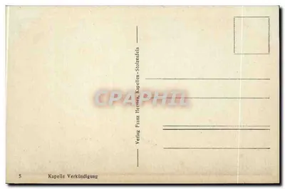 Kaplica Annonciacji — Annoncja — Kapelle Verkündigung — wydawca Franz Hermes, nr 5 — Rewers