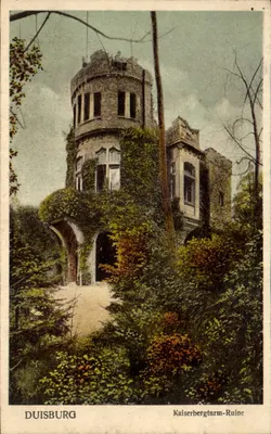 Duisburgo — Ruínas do Kaiserbergturm — editor desconhecido