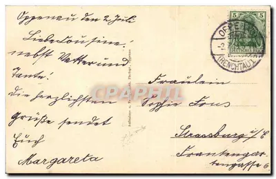 Wodospad Allerheiligen — metaliczny most nad wodospadem — wydawca nieodczytelny — Rewers