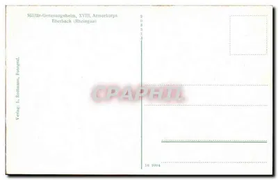 Kreuzganggarten — jardim com arcadas — Verlag L. Rottmann, Eberbach — Verso