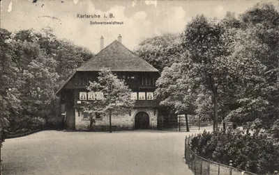 Karlsruhe i. B. — Schwarzwaldbhaus — editor desconhecido, número de série não visível