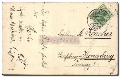 Karlsruhe i. B. — Schwarzwaldbhaus — editor desconhecido, número de série não visível — Verso