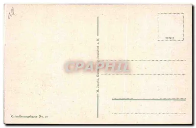 Widok z lotu ptaka Grosser Feldberg w Taunusie — M. Jacobs, Kunstkopf a. M. — Rewers