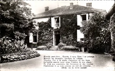 Casa de Lamartine em Milly — Lembranças de Lamartine — Combiér (S.-et-L.)
