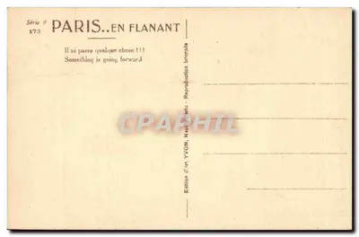 पेरिस। फ्लांटिंग — सीरीज़ 9 नंबर 173 — आर्ट एडिशन यवॉन, न्यूइली-सर-सीन — पीछे
