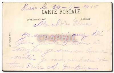 Parigi — La Stazione Est — LL. n° 1781 — Verso