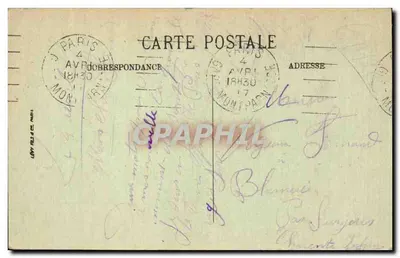 Paryż — Gare du Nord — LL. n° 1780 — Rewers