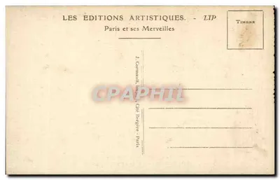 Paris — La Gare du Nord et le Boulevard Denain — LIP n°206 — Verso