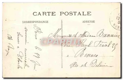 Paryż — Gare du Nord — wydawca anonimowy, nr 557 — Rewers
