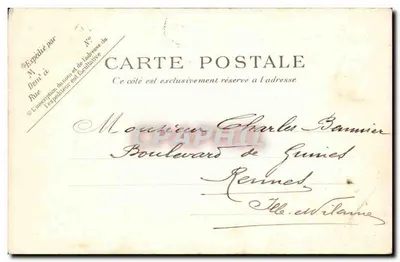 Parigi — L'Hotel delle Poste — P. P. C. — Parigi — Verso