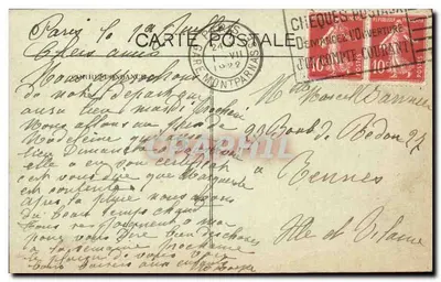 O Sacré-Cœur de Montmartre — Inaugurado em 14 de junho de 1912 — Estatuto do Cavaleiro da Barre — Editor Paris, n° 2081 — Verso