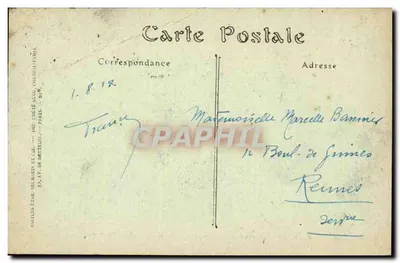 PARIS — Avenue de l'Opéra, widok z Hôtel du Louvre — JND Hot. — Rewers