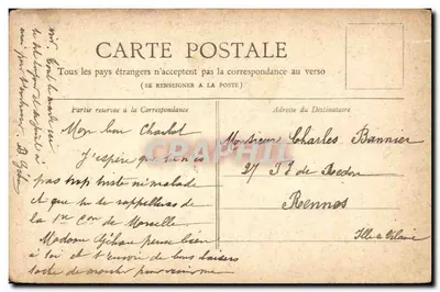 Paryż — Pomnik Gambetta — Kolekcja Petit Journal — Rewers