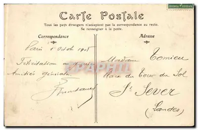 Bois de Boulogne — Castello di Bagatelle, il Grand Rocher — N.D. Fot. — Verso