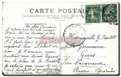 PARIS — A coluna da Bastilha. — Verso