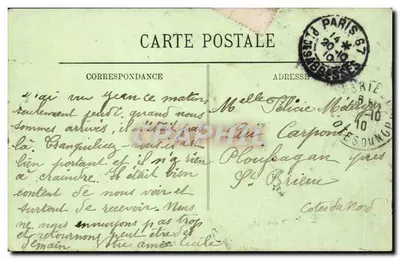 Paris — O Instituto da França — LL. n° 1203 — Verso