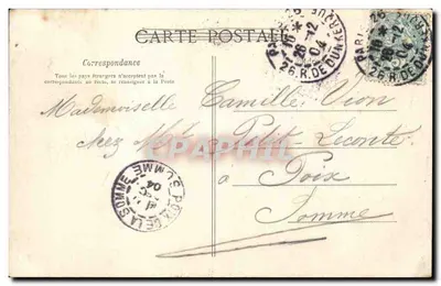 Paris — Arênes Romanas, rua Monge — C.L.C. — G. Hénon — Verso
