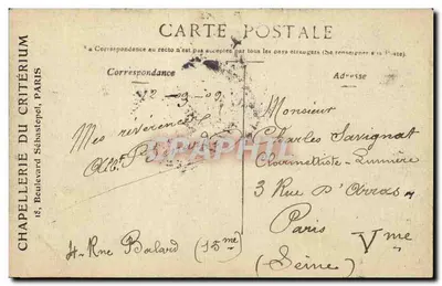 París — La verja del parque Monceau — Staerck, París — Reverso