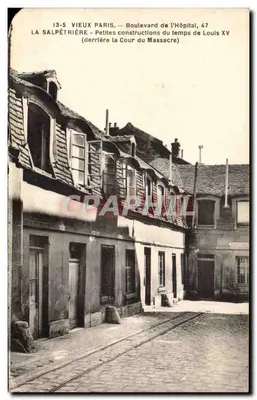 Boulevard de l'Hôpital, 47 — Pequenas construções do tempo de Luís XV (atrás da Cour du Massacre) — Coleção S. F. Ménars