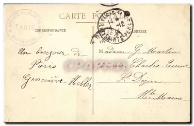 Sacré-Cœur de Montmartre — Erinnerung — Verlag: J. H. Déposé — Rückseite
