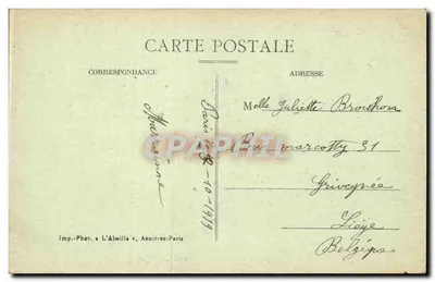 PARIS — Bois de Boulogne — A Roseraie de Bagatelle — L'Abaille — Verso