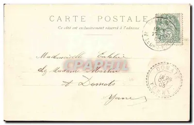 Kościół św. Geneviève — Paryż — Wydawca Emilius Léon, nr 69 — Rewers
