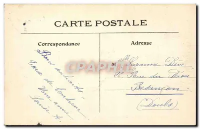 Paryż — Kościół i Plac Świętego Germain z Auxerrois — L. J & C², wyd. Angoulême-Paris — Rewers