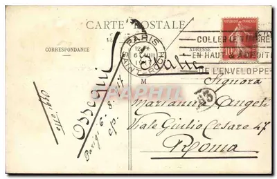 Paris - O Rond-Point dos Campos Elísios — editor anônimo, n° 158 — Verso