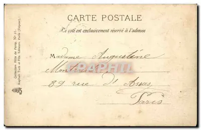 St-Vincent-de-Paul — Paris — Coleção Cidade de Paris, No 25, editada por Tuck & Fils — Verso