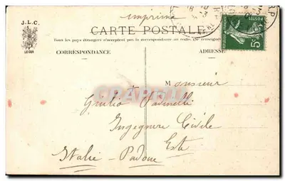 Paryż — Plac Konwergencji — J. L. C. — Rewers