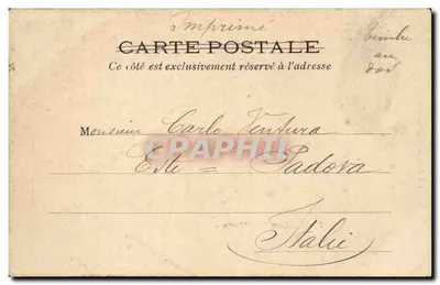 Paris — Porta Saint-Martin — L. J. & Cie, editor, Angoulême-Paris, n°5 — Verso