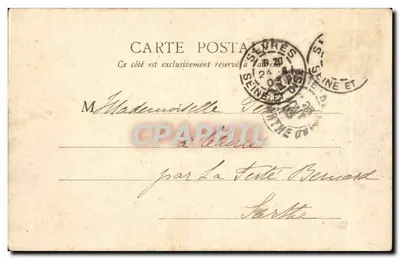 Paryż - Park Monceau - La Rotonde — B. F. J. Paryż, nr 72 — Rewers