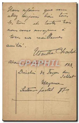 Niemcy - Niemcy - Mainz - Mayence - Boppstrasse - Kaiser Wilhelm Ring - Stara pocztówka — Rewers