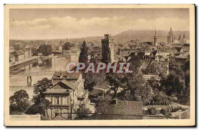 Heilbronn. Total — vista panorâmica — Verlag Rich, Ströble, Heilbronn