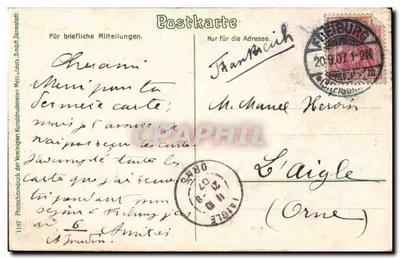 Friburgo - Fonte na Halste Straße — editor Photokromdruck der Vereinigten Kunstdruckereien Mötz-Lautz GmbH, n° 1157 — Verso