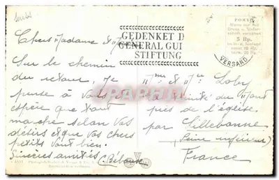 Jezioro Bienne — Widok jeziora z łodzią i słońcem — Photoglob-Weheli & Vengs & Co. nr 4651 — Rewers