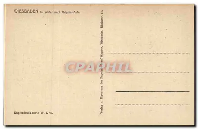 Wiesbaden - Noroburgtompel — wydawca Kupferdruckserie W. I. W. — Rewers