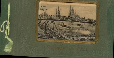 Köln — Ansicht der Kathedrale und des Rheinbrückens — Souvenir du Rhin