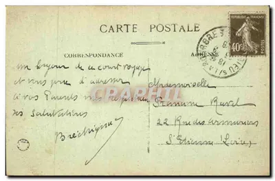 VIRIEU-sur-BOURBRE (Isère) — Vista generale — Verso