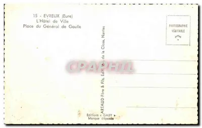 Evreux (Eure) — Hotel de Ville — Wydawnictwo Gaby — Rewers