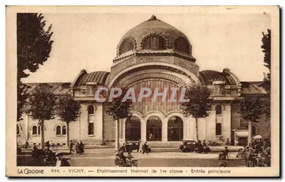 Vichy — Établissement thermal de 1re classe — Entrée principale — La Cigogne, n°444