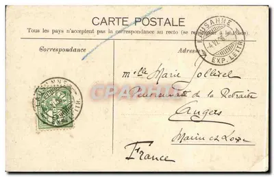 Territet i Glion — widok na jezioro i winnice — Charnaux Frères & Co., Genewa, n° 717 — Rewers