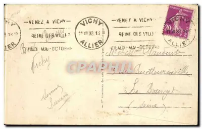 Vichy - Parc et Pavillon des Célestins — n°42 — Verso