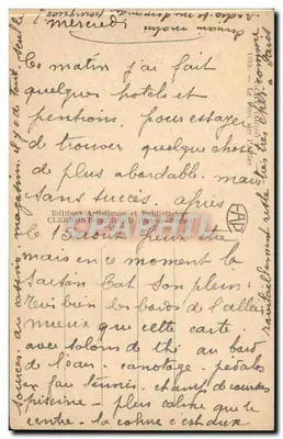 Uitzicht op de rivier in Clermont-Ferrand — Artistieke en Reclameuitgave — Achterkant