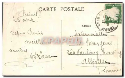 Reims — A Catedral antes da Grande Guerra (1914 a 1918) — Fröhlicher, editor, Reims — Verso