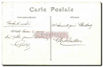 Grób Victora Hugo — Panthéon — Paryż — wydawca ND. n° 399 — Rewers